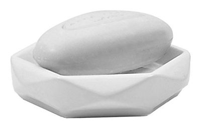 Gedy DA110200300 Jabonera, Cerámica, 12.5x12.5x3.2,