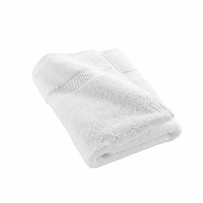 Douceur d'Intérieur, Drap de Douche (70 x 130 cm) Elegance Blanc, 100% Coton Uni