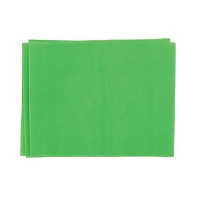 Gima - Fascia o Banda Elastica per Riabilitazione, Colore: Verde, Resistenza Light, Misura 1,5 m x 14 cm x 0,25 mm, Senza Lattice