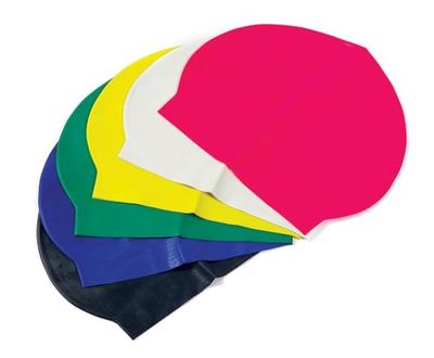 Cuffia colorata in lattice per nuotare in piscina