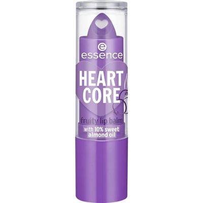 Essence Heart Core Bálsamo Labial Afrutado, Suavizar, Cuidado, Con Grasas, Natural, Brillante (3G)
