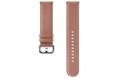 Samsung Galaxy Watch Active2 leren armband, roze goud
