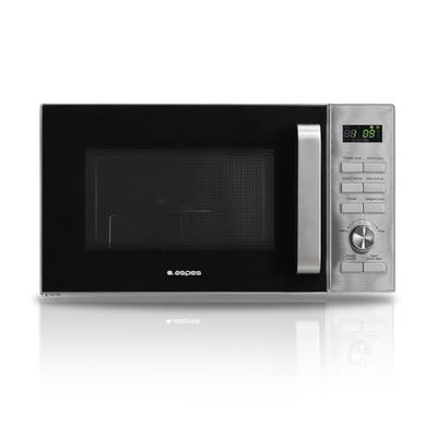 Aspes Mikrovågsugn 23 liter keramisk rostfri AMWC23900DGN. 900 W, 13 program, avfrostningsläge, innerbeläggning, enkel rengöring, 95 minuters timer.