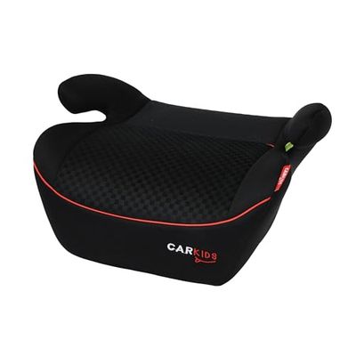Réhausseur Carkids i-Size Alex 125–150 cm noir/rouge