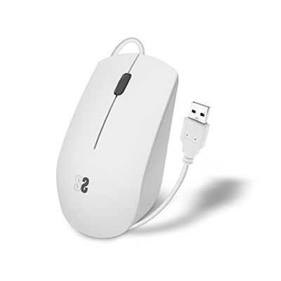 SILENCIEUX Business SILENCIEUX avec câble USB 1200 dpi Blanc
