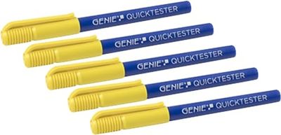 GENIE Quicktester - Juego de 5 lápices para verificar Billetes Falsos