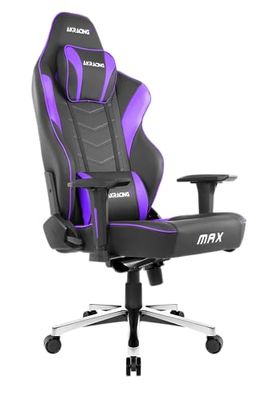AKRacing Master Max Gaming Chair, PU Leather, Black/Indigo, 5 Years Manufacturer Warranty