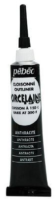 Pébéo - Esmalte para Porcelana (20 ml), Color Negro