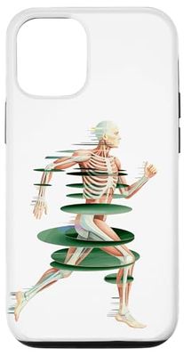 Skeletal System Art Running Marathon Runner Marathoner Case for iPhone 12/12 Pro