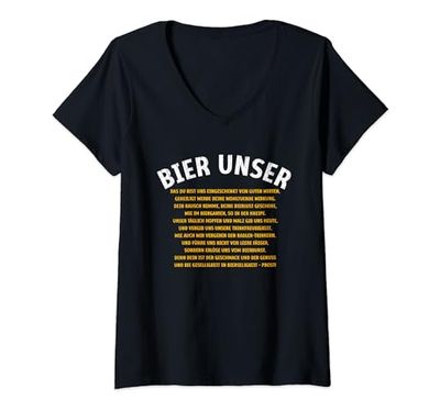 Mujer Cerveza Nuestro - Regalo de cerveza Hombres - Bebedores de cerveza amantes de la cerveza Camiseta Cuello V