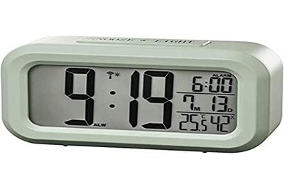 Hama | Relógio digital com rádio (rádio despertador digital, iluminação LED, função de relógio, data, temperatura e humidade, função de alarme crescente) verde menta