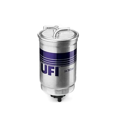 UFI Filtro Gasoil 24.365.00, filtro de combustível diesel para substituição, adequado para carros, adequado para modelos Ford, Honda, Land Rover, MG, Rammax, Rover, Rover, Seat e Volkswagen