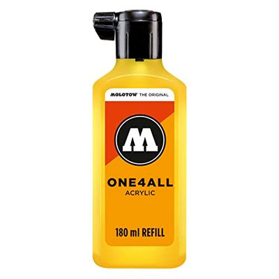 Molotow Refill ONE4ALL, navulinkt voor permanente markeerstiften 180 ml Zinkgelb