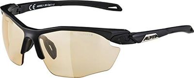 ALPINA Óculos desportivos unissexo para adultos, Twist Five HR V, preto mate, One Size