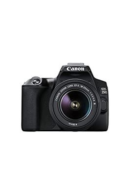 Canon EOS 250D (24,1 Megapixel, display orientabile da 7,7 cm (3 pollici), sensore APS-C, 4K, Full HD, DIGIC 8, WLAN, Bluetooth), Nero, con obiettivo EF-S 18-55 mm f/3.5-5.6 III, nero