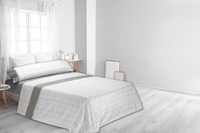 Mantas Mora - Flannel Sheet Set 100% Cotton 3/4 Pieces for Winter 200g/m2 Warmth and Softness Natural Touch N87