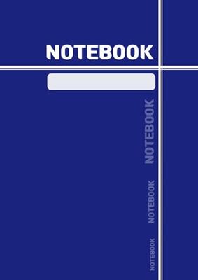 Notebook: Lined, 152pgs, 8.27" x 11.69", (Matte)