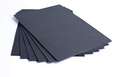 House of Card & Paper A5 160 GSM Card - Black Card (Pack of 100 Sheets)