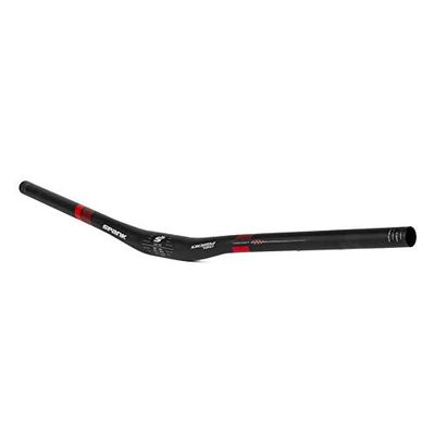 Spank Oozy Trail 780 Vibrocore Fietsstuur (zwart/rood), mountainbikestuur, aluminium stuur, Shotpeen geanodiseerde afwerking, verstelbaar tot 780 mm