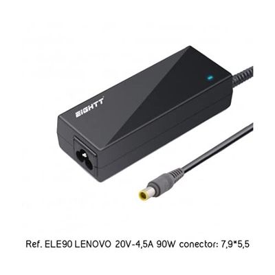 Cargador 90W para Dispositivos Lenovo, con conexión 7.9 * 5.5 mm, Ideal para Cargar laptops y asegurar un Rendimiento óptimo.