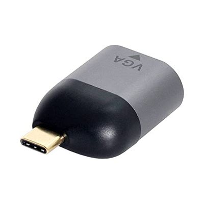 System-S VGA adapter aansluiting naar USB 3.1 type C stekker kabel adapterkabel in grijs