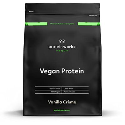 Protein Works - Vegan Protein Powder, Plant Based Protein Shake, Vegan Blend, Gluten Free, 66 Servings, Vanilla Crème, 2 kg
