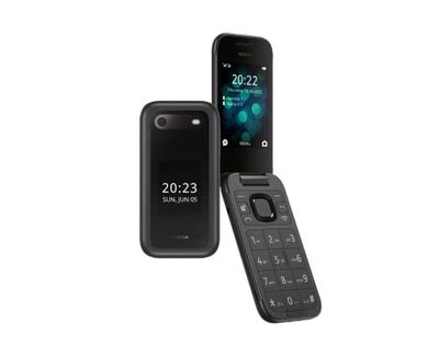 Nokia 2660 Flip, 7,1 cm (2,8 inch) display, grote toetsen, groot geluid, zoom UI, noodknop, draaifunctie voor oproepbeheer, camera aan de achterkant - zwart