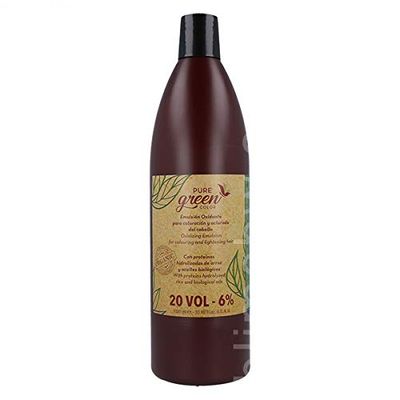 Pure Green Emulsion oxydante, Noir, Emulsión Oxidante 20Vol-6% 1000 ML