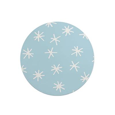 Questo Casa, Round Digital Printed Mouse Pad, Non-Slip Base, for Office and Home, Diameter:22cm