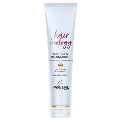 Pantene Pro-v Hair Biology Purifica & Reconstrui condicionador Ml, para raízes gordas e pontas secas, várias cores, banana, 160 milímetros