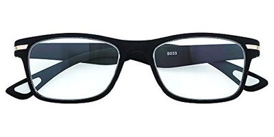 prontoleggo Lunettes de lecture prontoleggo mod. Rubber Noir – éclairantes + 3,50 – 1 pièce
