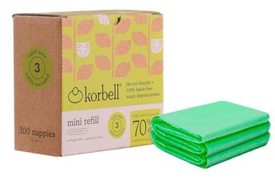 Korbell - Navulverpakking luieremmer Korbell Mini 9 L milieuvriendelijk