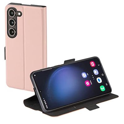 Hama Funda de teléfono para Samsung Galaxy S23+ (Funda de teléfono, Funda, boleta, Cierre magnético, Soporte) Rosa