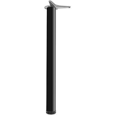 CAMAR 615690204RN tafelvoet cilindrisch ø 60 mm, lengte 690 mm, staal zwart gatenafstand