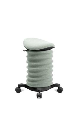TOPSTAR Sitness 4D - Taburete dinámico con Ruedas con Certificado AGR, Color Negro y Verde