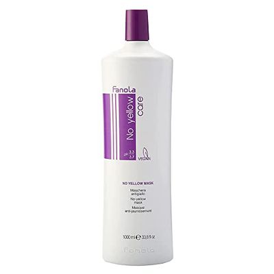 Fanola No yellow Mask-Extra Violet Pigment/Maschera Antigiallo, 1000 ml