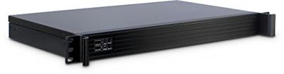 Inter-Tech IPC-K-126L carcasa de ordenador Estante Negro - Caja de ordenador (Estante, Servidor, Acero, Mini-ITX, Negro, 1U)