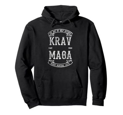 Krav Maga MISTO Arti Marziali MMA Autodifesa Israele Ebraico Felpa con Cappuccio
