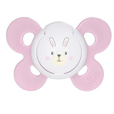 Chicco Physio Comfort Chupeta de silicone para 0-6 meses, cor-de-rosa