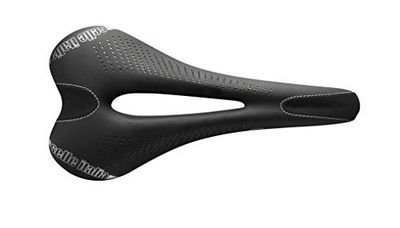 Selle Italia - C2 Gel Flow, Miękkie Żelowe Siodełko Rowerowe z Wąskim Siedziskiem, Technologią Antywibracyjną i Rail z Manganu, Wodoodporne - czarne - S2