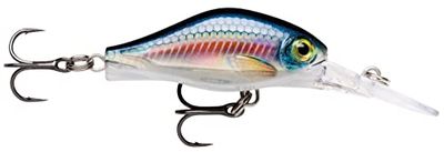 Rapala Shadow Rap Fat Jack fiskedrag - fiskeutrustning med plastkonstruktion - flytande sötvattensfiskedrag - simdjup 3 m - storlek 4 cm/4 g - levande blekmedel