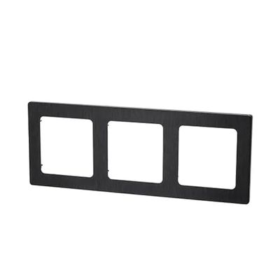 Plaque murale en aluminium de qualité supérieure de style allemand/français avec trois clés dans une élégante couleur noire. Parfaite pour ceux qui apprécient le design et la fonctionnalité dans les