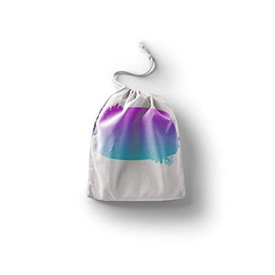 Bonamaison Printed Cotton Produce Bag with Drawstring, Reusable Grocery Bag, Biodegradable Eco-Friendly Bags, Travel Pouch, Sachet Bags, Shopping Bag, Eco Friendly, Foldable, Size: 40x50 Cm