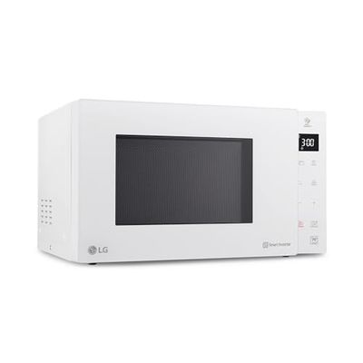 LG MH6535GDH Forno Microonde Smart Inverter con Grill al Quarzo, 25 Litri, 1000 W, Programmi Automatici, Livelli di Potenza Regolabili, Cottura a Vapore - Bianco