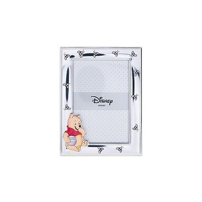 VALENTI & CO. – Disney Baby – Winnie l'ourson – Cadre photo en argent pour enfants, idée cadeau baptême, naissance ou anniversaire (9 x 13 cm)