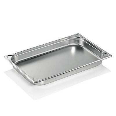 WAS 7611 055 Série 76 Récipient gastronomique en acier nickel-chrome avec bord empilable 5,5 l 1/1 GN 325 mm x 530 mm x 55 mm