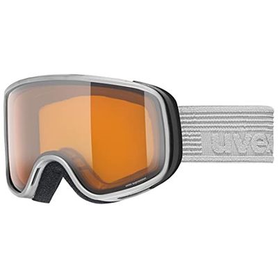 uvex scribble LG - skidglasögon för barn - kontrasthöjande - imfritt synfält med förstoring - rhino/lasergold-clear - one size