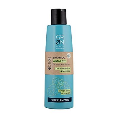 Grn [Green] Organic Cosmetics Shampoo Repair - Organic Olive and Organic Pomegranate - For Stressed, Broken Hair - Vegan - 250 ml, Red