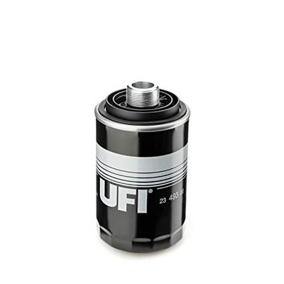 UFI Filtro de óleo 23.493.00, filtro de óleo para substituição, adequado para automóveis, adequado para modelos Audi, Seat, Skoda e Volkswagen