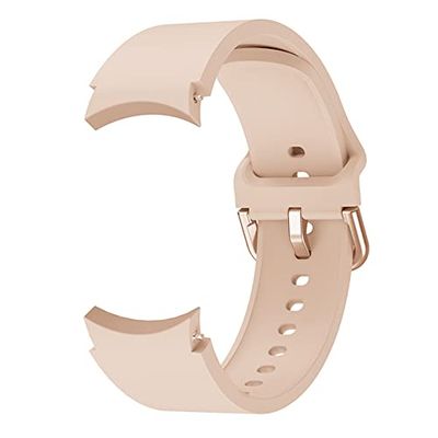System-S Armband flexibelt av silikon 20 mm för Samsung Galaxy Watch 4 Smartwatch rosa, rosa, Eine Grösse, Klassisk